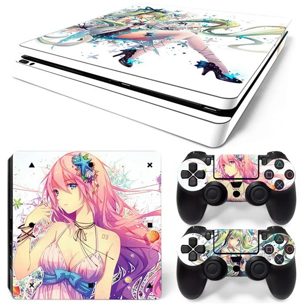 Стикер для PS4 Slim Skin Виниловая наклейка консоли SLIM и 2 контроллера Skins|Наклейки| |