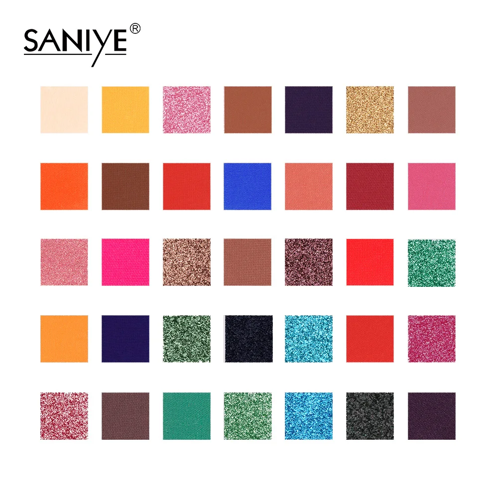 SANIYE палитра теней для век мерцающие матовые нейтральные блестящие тени Палитра 35