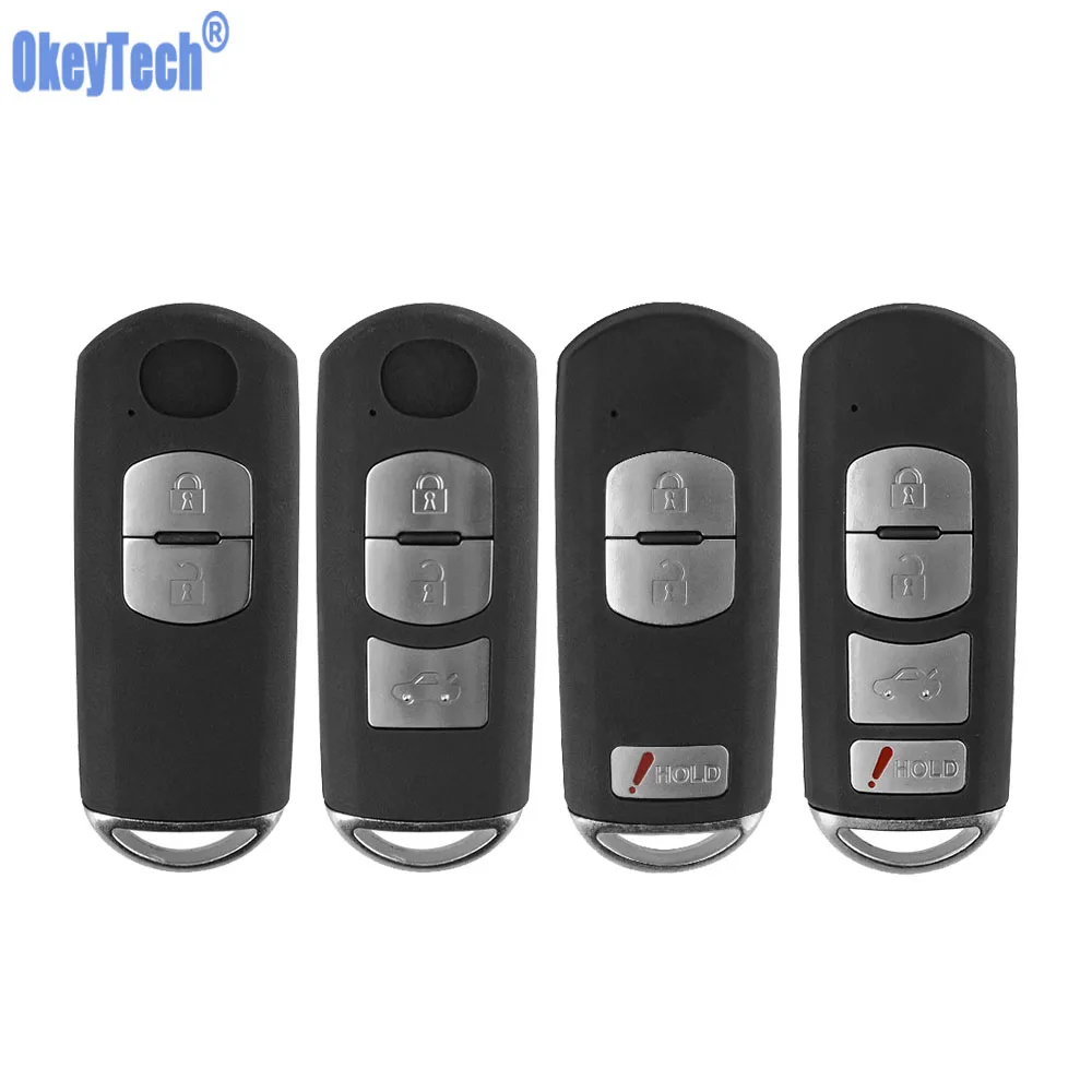 OkeyTech для Mazda 3 5 6 CX5 CX7 CX-5 Atenza клип умный авто ключ карты крышка оболочки замена Fob с запасной ключ полотно