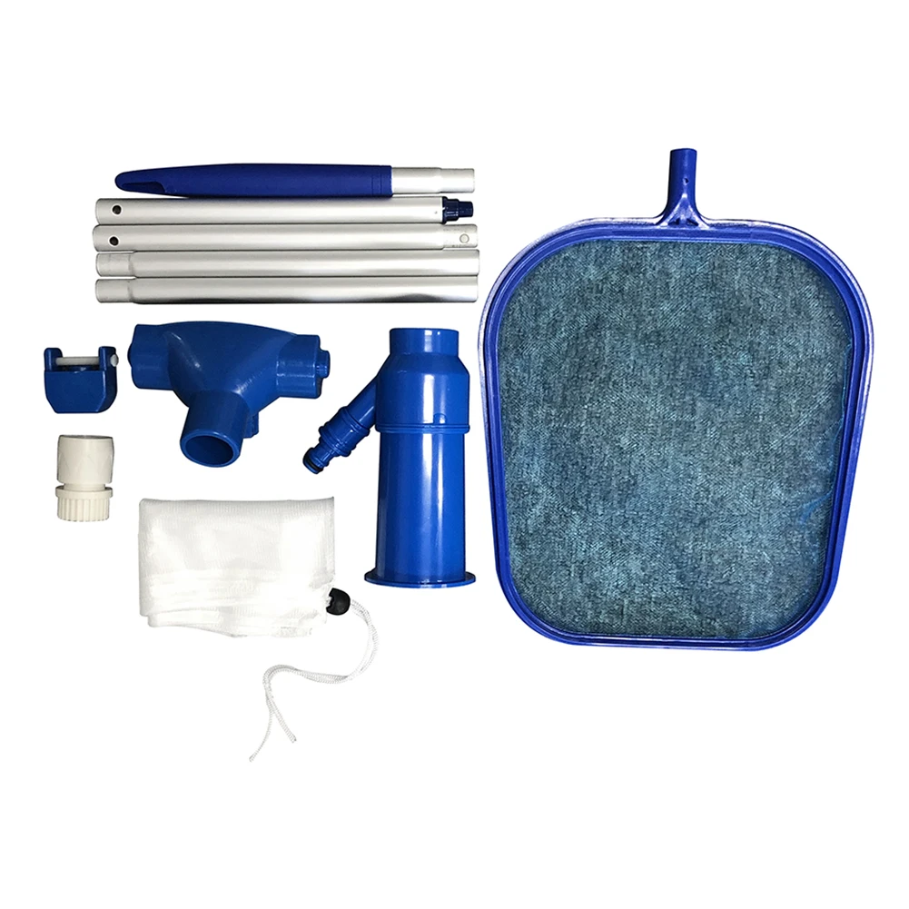 

Aquarium Pool Cleaning Set Swimming Pool Cleaning Tools Maintenance Above Ground Skimmer Brush Vacuum Hose