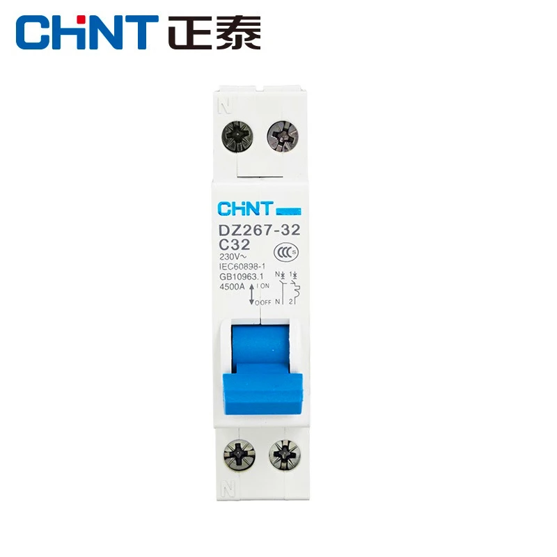 

3PCS /PACK Chnt disjuntor dpn DZ267-32 1 p + n 6a 10a 16a 20a 25a 32a