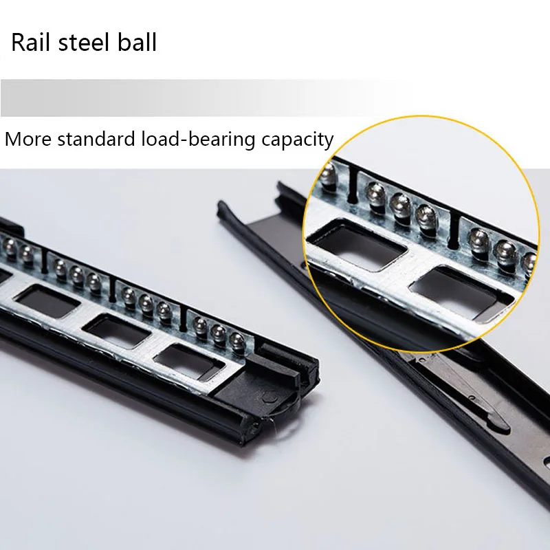 3 секции раздвижные рельсы для выдвижных ящиков полное расширение Боковое крепление бегунок Демпфирование буфера шкафа рельсы с винтом(1 пара