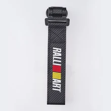 *#Best Price Car TOW for RALLIART emblem trailer belt carbon fiber style cloth bumpers glue sticker for Mitsubishi Lancer 10 evo accessories *#Best Price Car TOW for RALLIART emblem trailer belt carbon fiber style cloth bumpers glue sticker for Mitsubishi Lancer 10 evo accessories