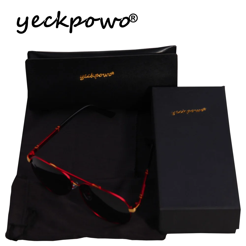 

yeckpowo sunglasses men polarized sunglasses UV400 2020 vintage sunglasses case with high quality for driving fishing
