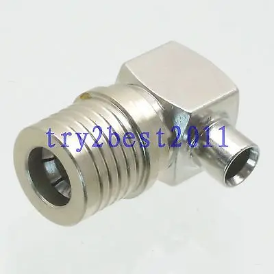 

DHL/EMS 20 pcs Connector QMA plug pin solder RG402 0.141" Semi-rigid cable Right angle -C1