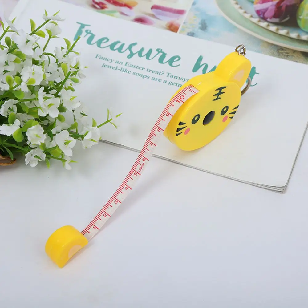 1M Tape Measuring Body Tape Ruler Measure For Sewing Tailor Fabric Retractable Cute Cartoon Shape Measurements Tool litmus paper test