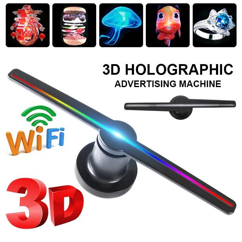 Светодиодный проектор с Голограммой 3D Wi Fi|Рекламная подсветка| |