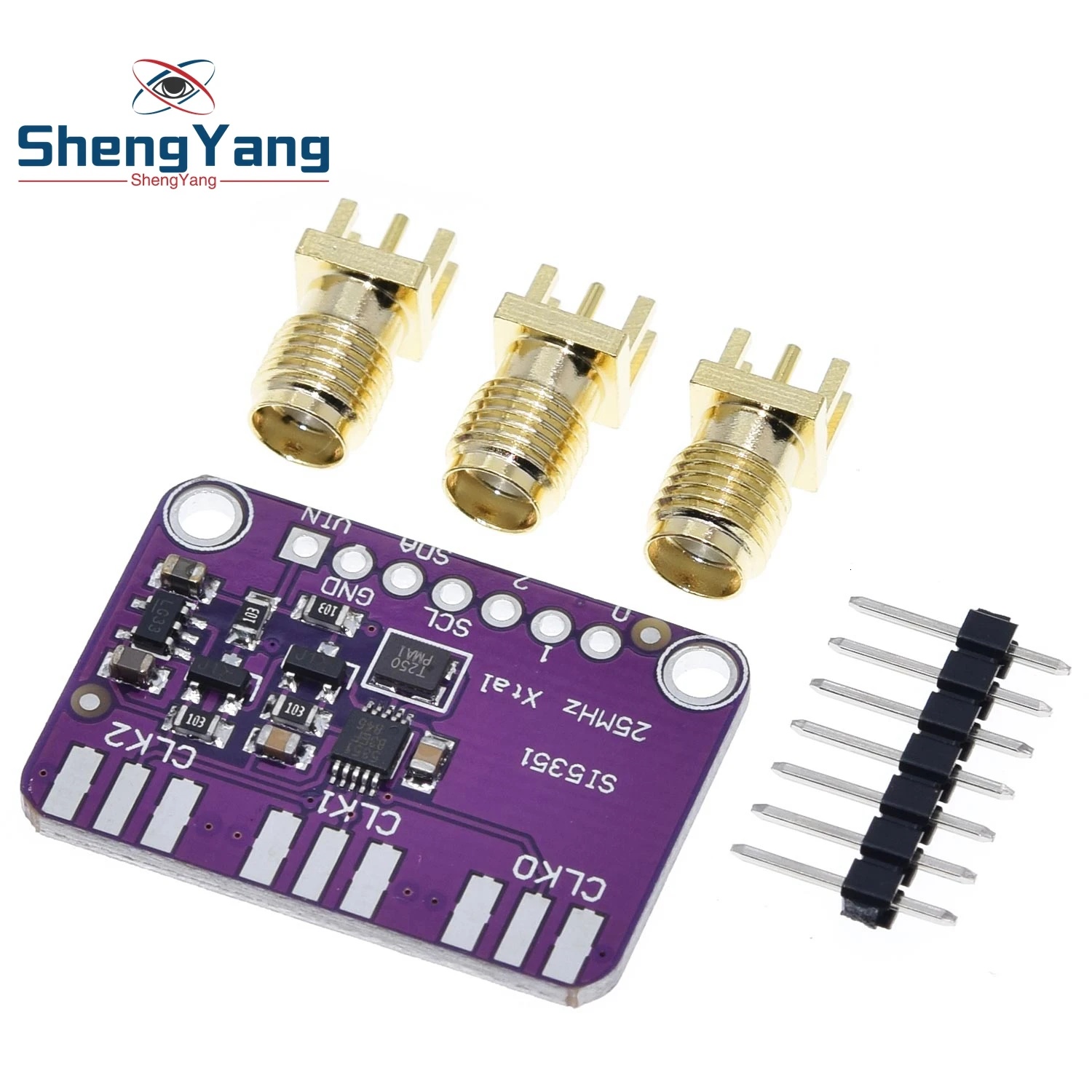 DC 3 V-5 V CJMCU-5351 Si5351A Si5351 I2C тактовый генератор коммутационная плата модуль генератор сигналов часы 8 кГц-160 МГц для Arduino