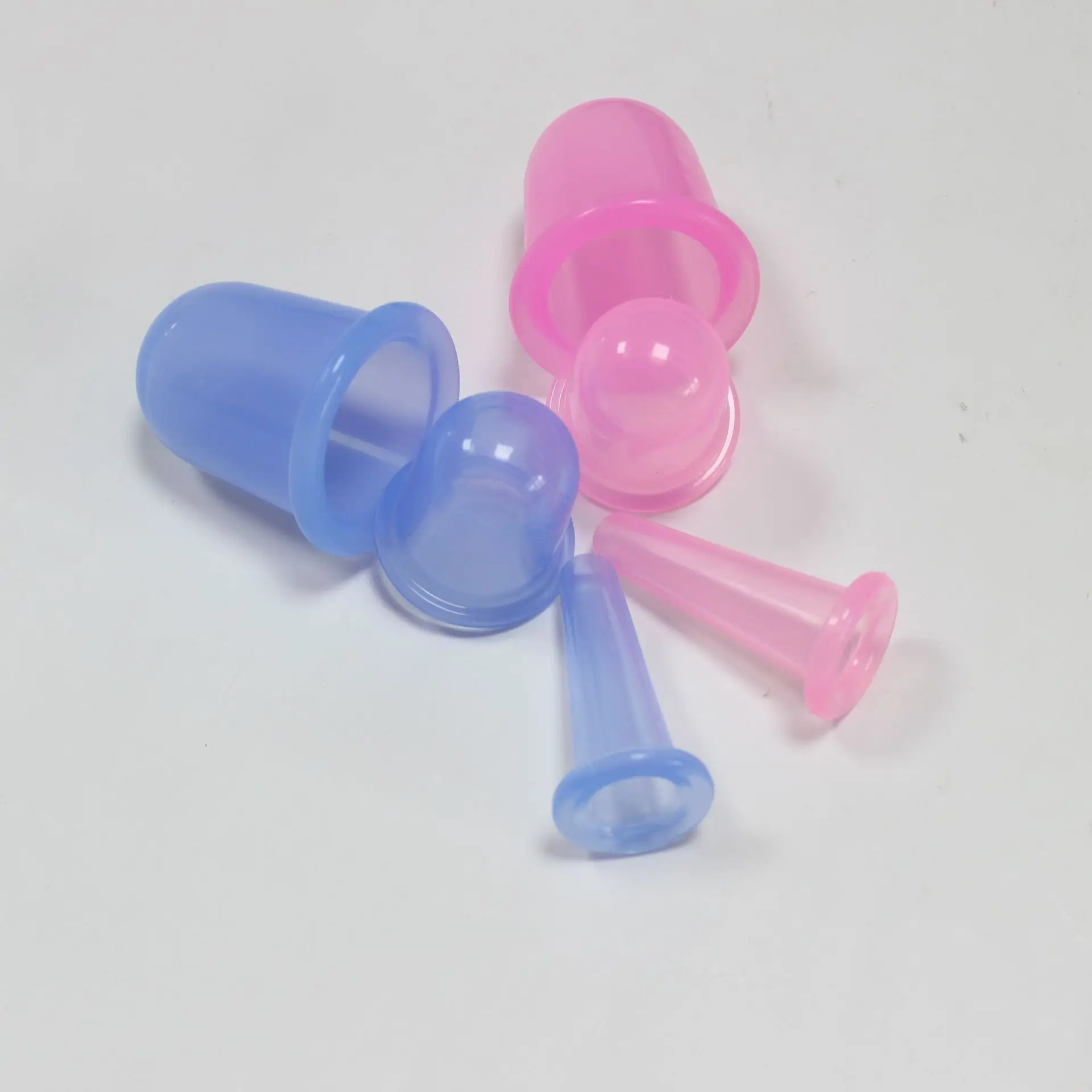Silicone Chinese Suction Cups jar vacuum cupping cans for body face Neck massage Vacuum Silicone Cupping Cups Health care