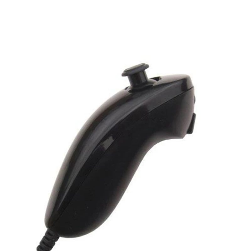 Black Motion Based Wired Nunchuck Controller for Nintendo Wii Console Video Game