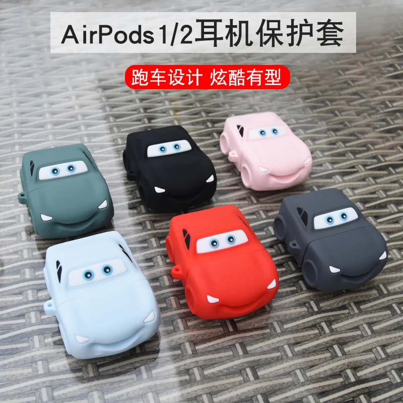 Чехол для AirPods силиконовый чехол с мультипликационным принтом Apple Airpods 2 милый