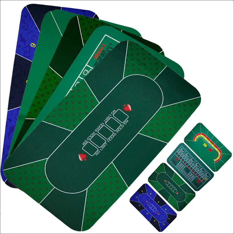 

1.2*0.6m HoldEm Texas Poker Mat Blackjack Sic Bo Baccarat Dice Durable Rubber Game Table Cloth Mats Home Casino Gaming Desk Pad