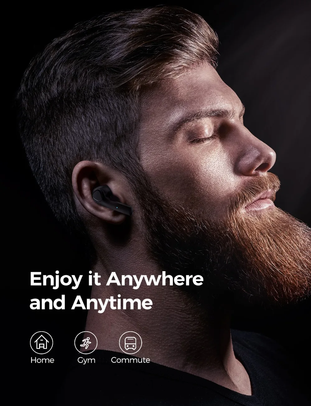 Original Mpow MS1 Wireless TWS Earphones Bluetooth Earbuds Touch Control with Charging Case 25Hrs Playtime Earphopne with Mic (6-1)