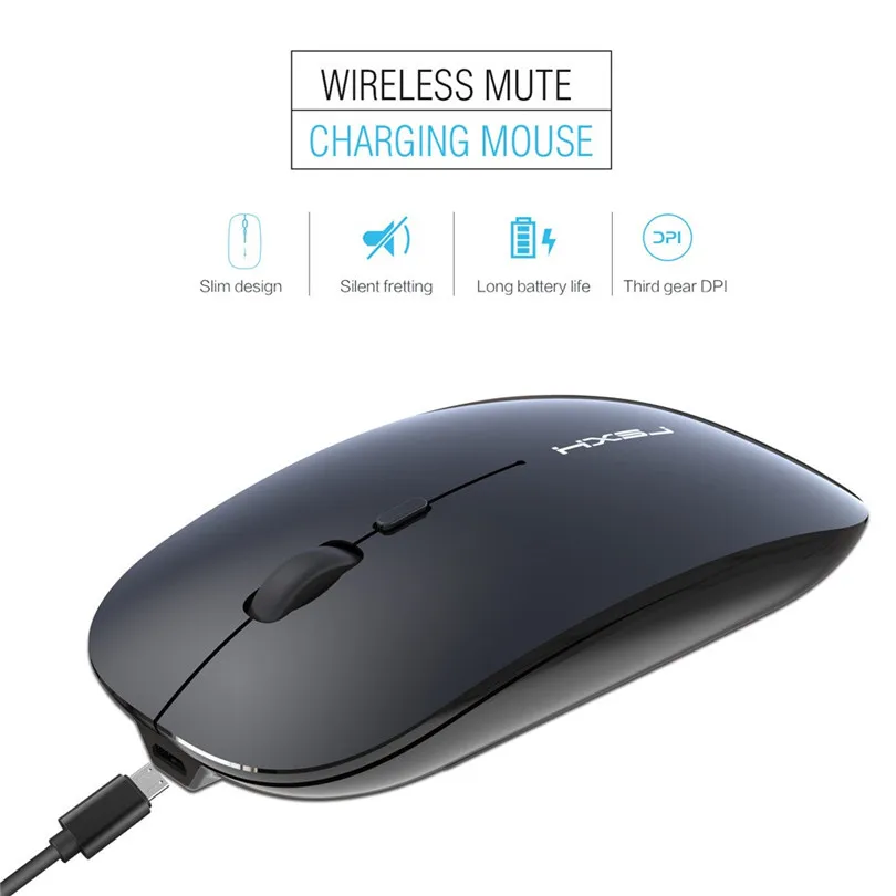 CARPRIE M60 эргономичная беспроводная мышь 2 4 ГГц 1200DPI USB Type C перезаряжаемая