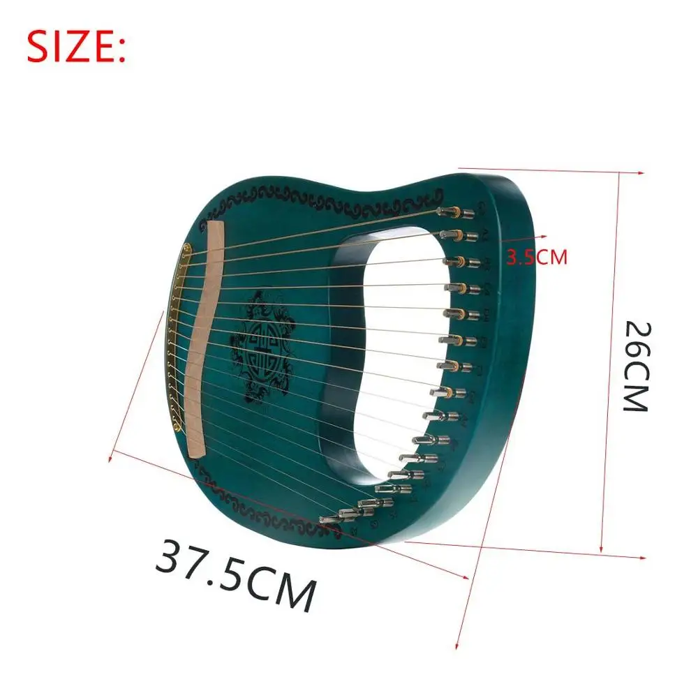 Lyar small harp lyr string 16 tone lyre portable music instrument manufacturer|Губная гармоника| |