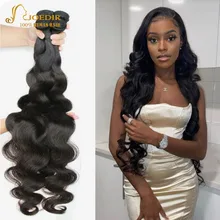 Joedir Pre-colored Brazilian body wave human hair bundles 8-40 inches Remy Human Hair Extension Vendors Body Wave Bundles Deal