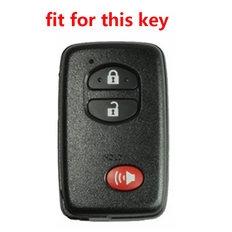 Чехол для ключей из силикагеля для Toyota Yaris Rav4 Prius Avalon Camry Landcruiser 4-Runner Ractis Vios Vitz