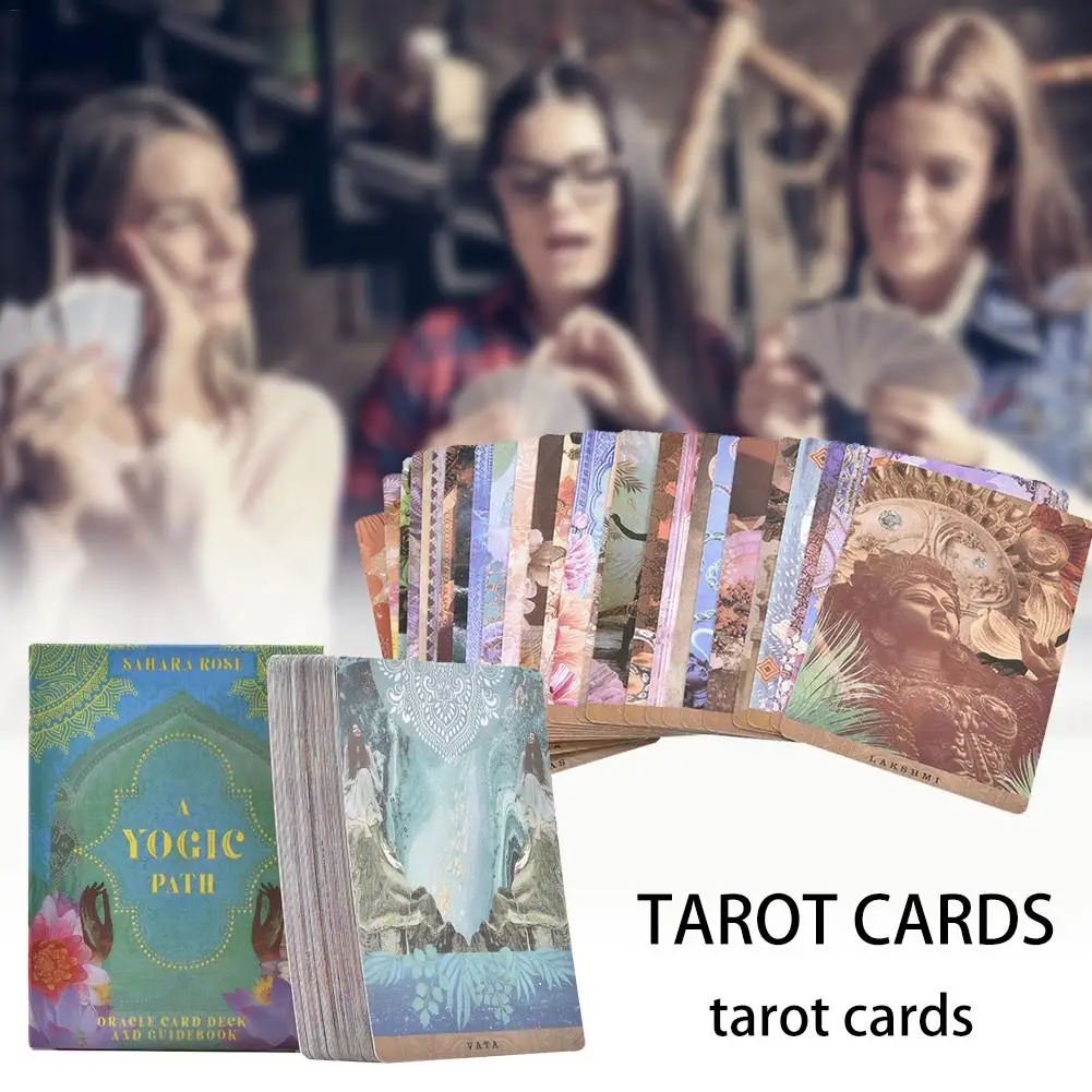 54 карты Таро для йогических дорожек и путеводная книга Для Таро, настольные игры на английском языке для семейного подарка, вечерние карточные игры
