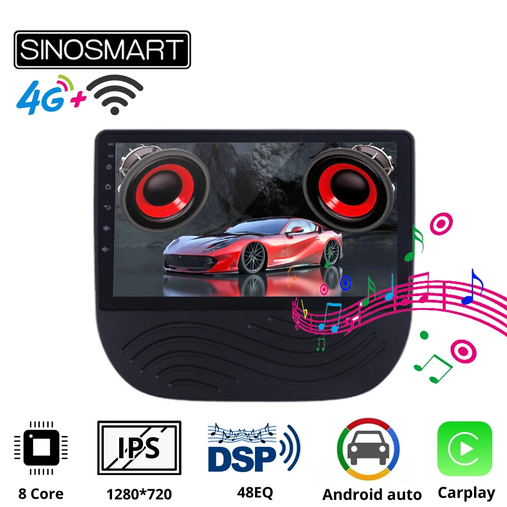 Sinosmart автомобильный радиоприемник с навигацией GPS для Chevrolet Malibu XL 2016-2016 2din 2.5D IPS/QLED