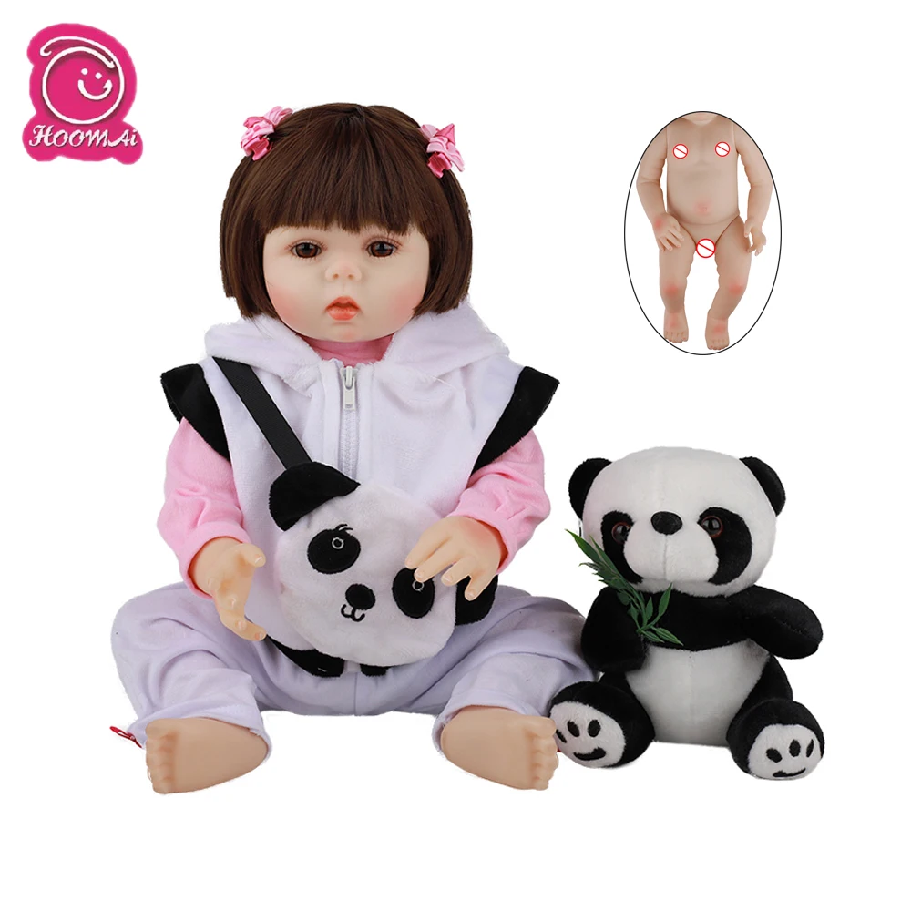 Hoomai 48 см реалистичные куклы для новорожденных 18 дюймов силиконовые Bebe Reborn детей