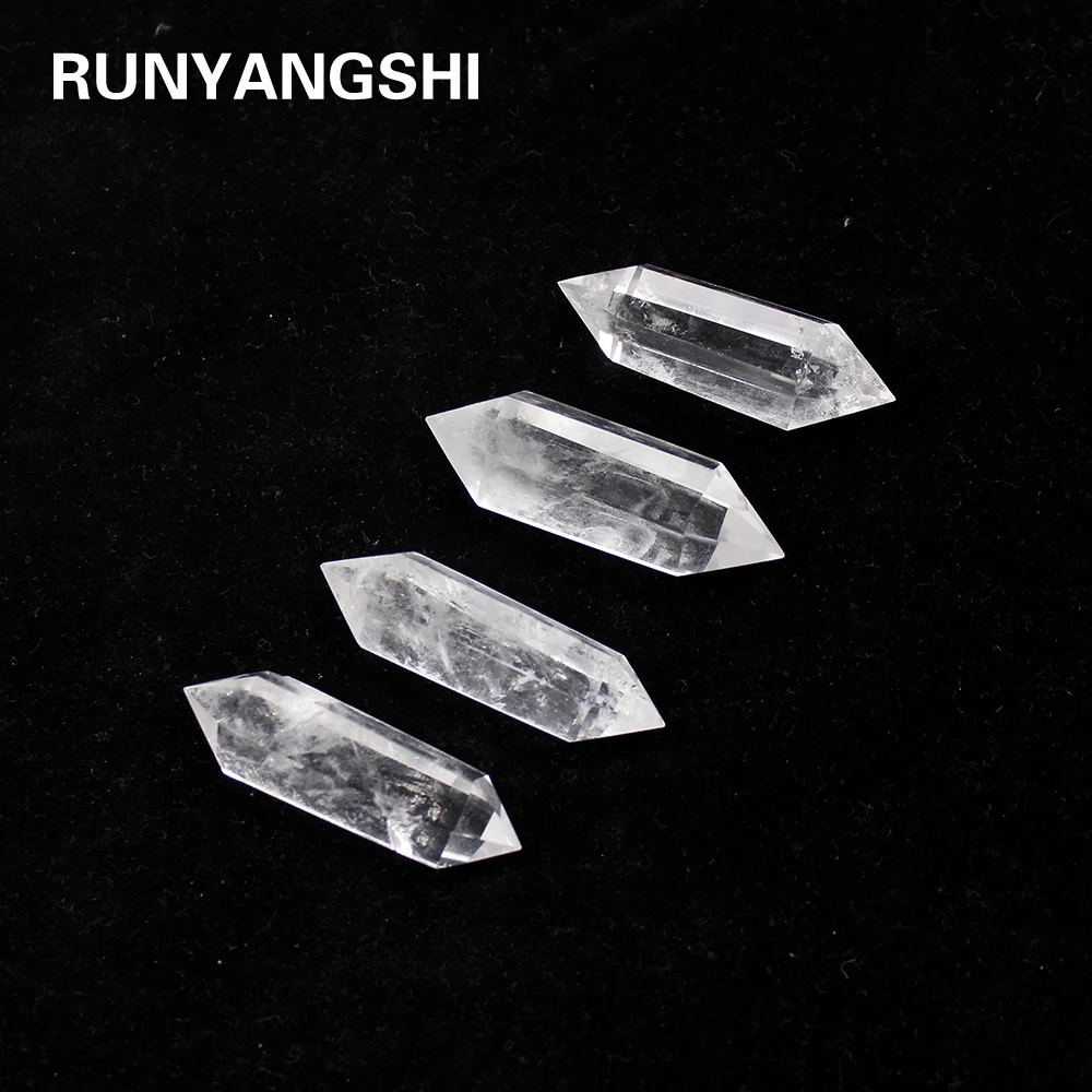 Натуральный белый кристалл Runyangshi 40 60 мм 100% кварцевый прозрачный точечный