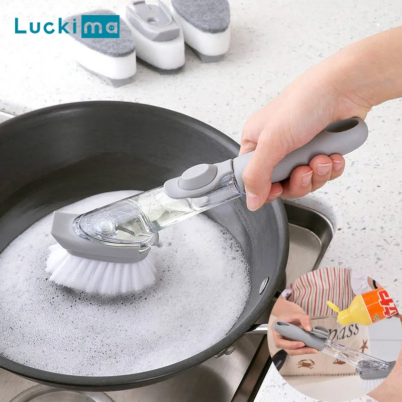 Strong Decontamination Cleaning Brushes Multifunction Dish/Pot/Plate Washing Magic Sponge Tiles Bath Brush Kitchen Tool | Дом и сад