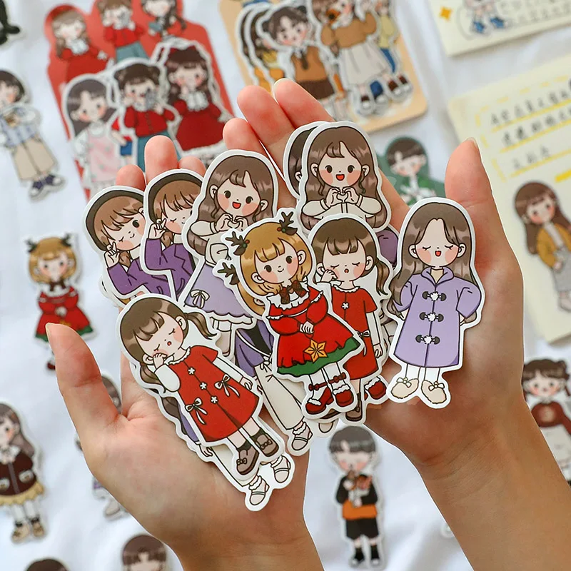 

Dimi 20 шт./упак. Four seasons to wear Series Sticker Bag водостойкая самоклеящаяся этикетка DIY Phone Deco Скрапбукинг Kawaii Канцтовары