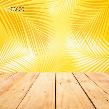 

Laeacco Sea Beach Yellow Palms Tree Plank Portrait Customize Photographic Backgrounds For Photography Backdrops For Photo Studio