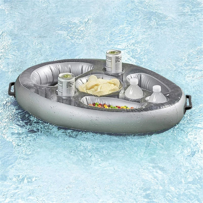 P82C Inflatable Spa Bar Hot Tub Spas Floating Drinks and Food Holder Tray hot tub drink holder