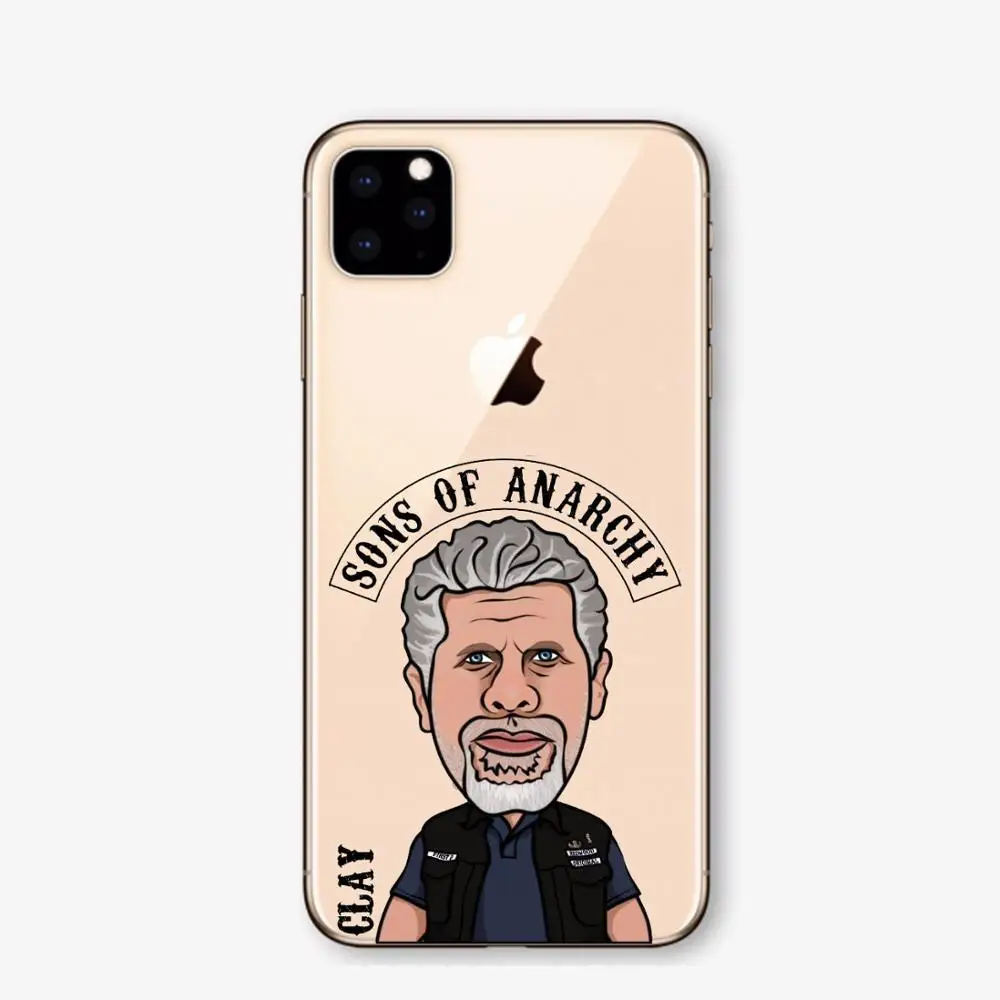 TPU Американский ТВ сыновья анархия Мягкий ТПУ чехол для телефона iPhone 11 11Pro 5 SE 6 Plus 7 7plus 8 Plus X XS XSMAX XR чехол - Цвет: TPU