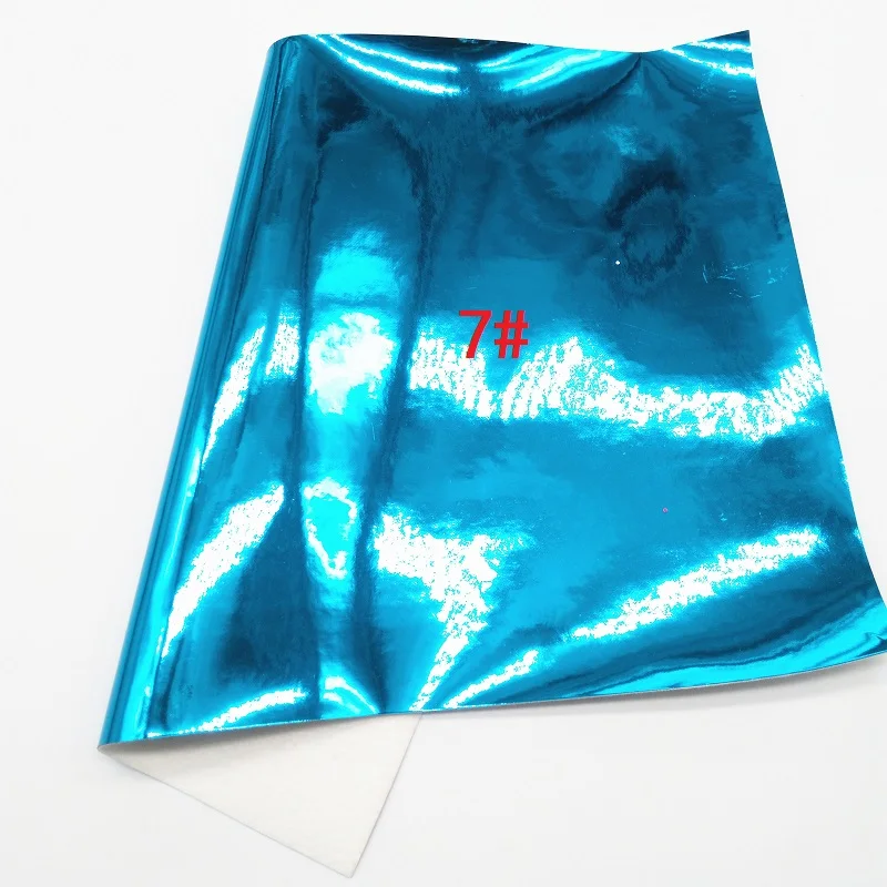 Glitterwishcome 30X134 см мини рулон гладкой лакированной зеркальной искусственной синтетической кожи ткань, GM001 - Цвет: 7