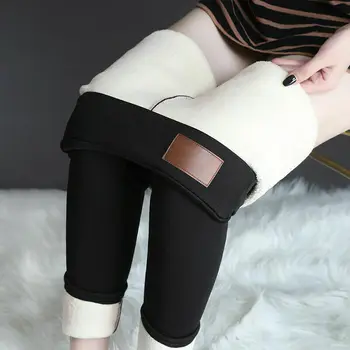 

Leggings Winter Leggings Women High Waist Stretch Thick Velvet Wool Fleece Girls Leggings Women Trousers Cashmere Pants
