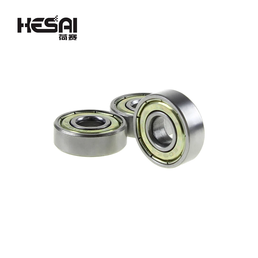 10PCS Double Shielded Miniature High-Carbon Steel Single Row 608ZZ ABEC-5 Deep Groove Ball Bearing 8*22*7 8x22x7 mm