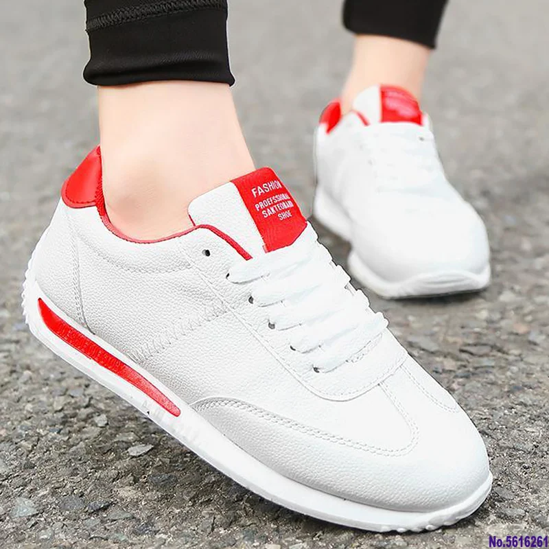 

Casual White Shoes Women Sneakers Sport Shoes Girls Big Size 43/44 Leather Sneakers Women Vulcanized Shoes 2020