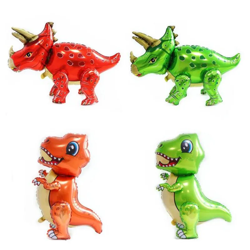 

1pc Large 4D Walking Dinosaur Foil Balloons Birthday Party Decorations Kids Babyshower Gender Reveal Dinosaur Party Decor Globos