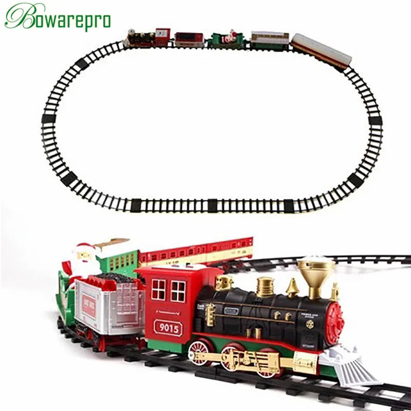 Моделирование дыма электрический трек классическая модель игрушки высокоскоростной поезд Ретро паровой поезд мальчик игрушки Веселая Игра в помещении детские игрушки
