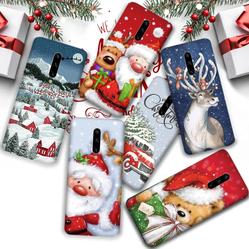 Cute Cartoon Christmas Santa silicone case for xiaomi redmi note 8 note8 pro 8t note 9 pro 5g 9s redmi 10x 8 8a 7a 9 cover
