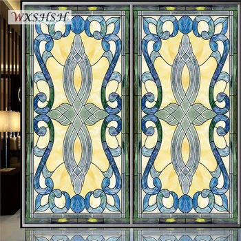

Stained Custom Size Glass Film Static Cling Window-Private-Protection Church Stained Window Reusable Durable Decor Glass Sticker