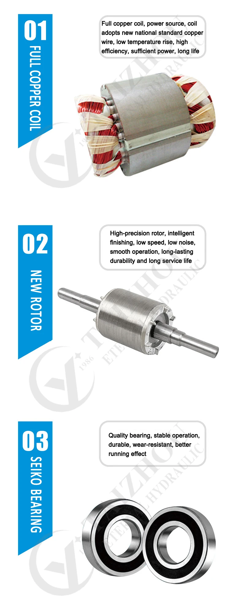 Mp Series 0.5Hp 1H 2Hp 3Hp 10Hp Electric Dc 12V 48V Ac 220V Motor Single Phase Three Phase Electric Motor 5000Rmp Credit Seller
