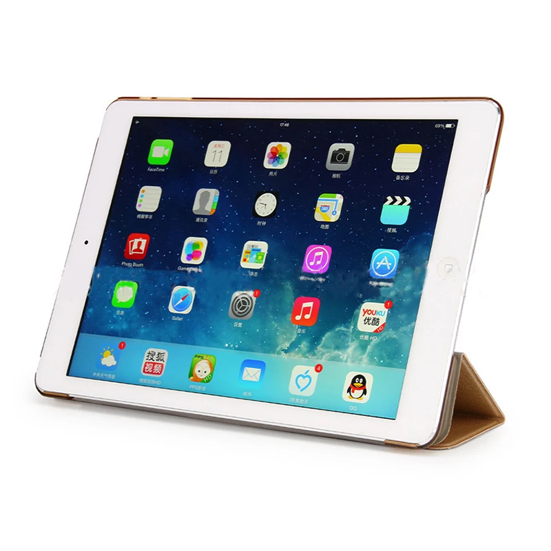 inteligente de couro capa para ipad ar 2 a1566 a1567