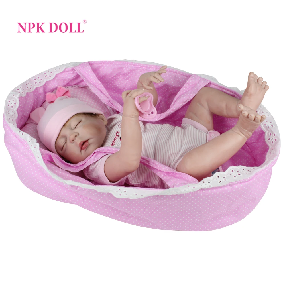 Кукла новорожденная NPKDOLL силиконовая кукла реборн на все тело игрушка подарок