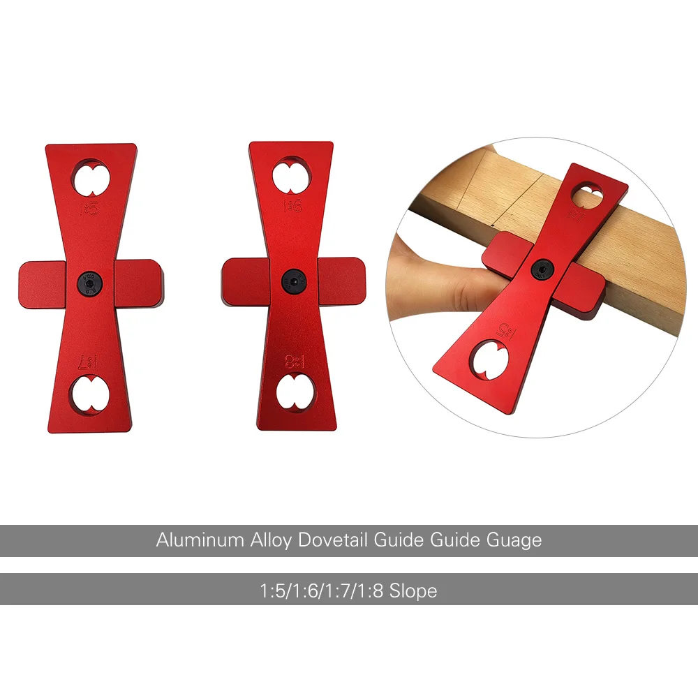

New 2pcs Dovetail Guide Marker Marking Guage Carpenter Woodworking Scriber Tool Featuring 1:5/1:6/1:7/1:8 Slope