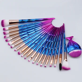 

SinSo Beauty Makeup Brushes Set 1-21pcs Unicorn Make Up Brushes Tool Foundation Blush Eye Shadow Eyebrow Lip Cosmetic Brush Kit
