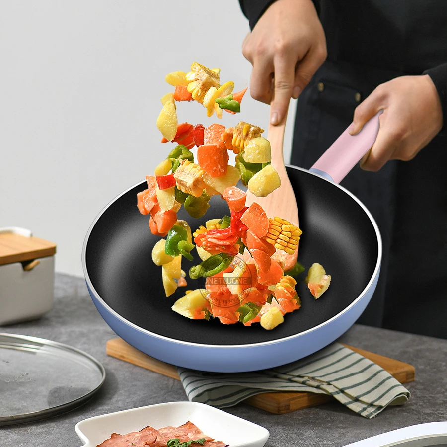 Non-stick Frying Pan Nonstick Metal Utensil Open Frypan Kitchen Perfect for any cooking surface | Дом и сад