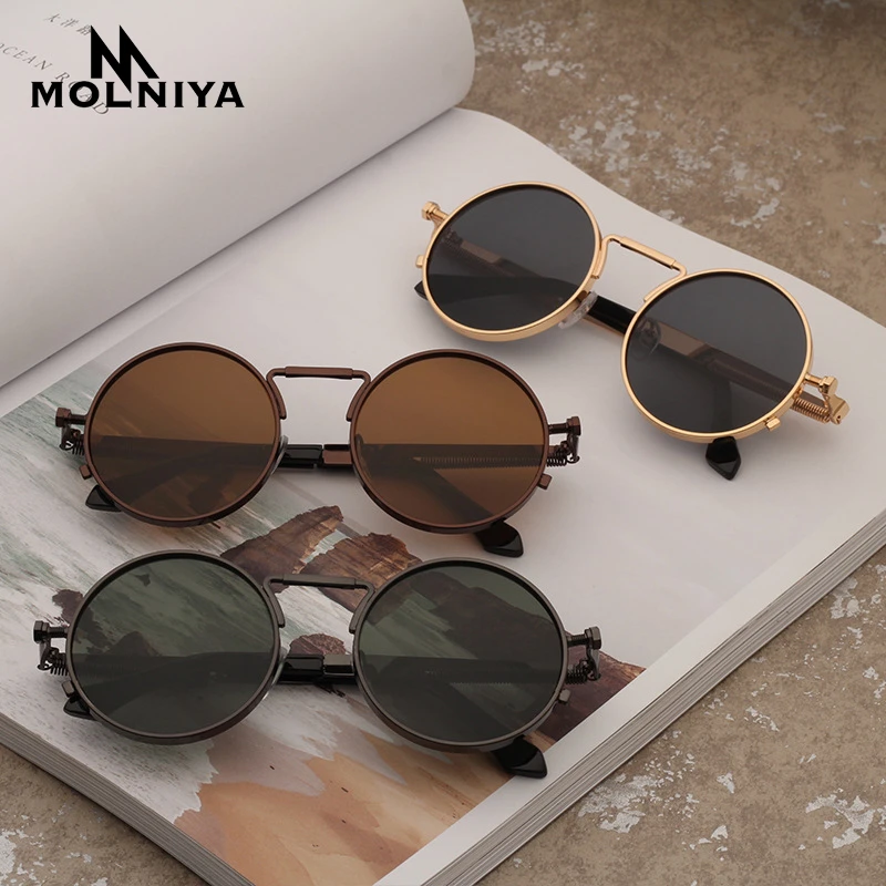 Gafas de sol gafas de metal para los hombres vintage Gafas de sol gafas de metal para los hombres vintage