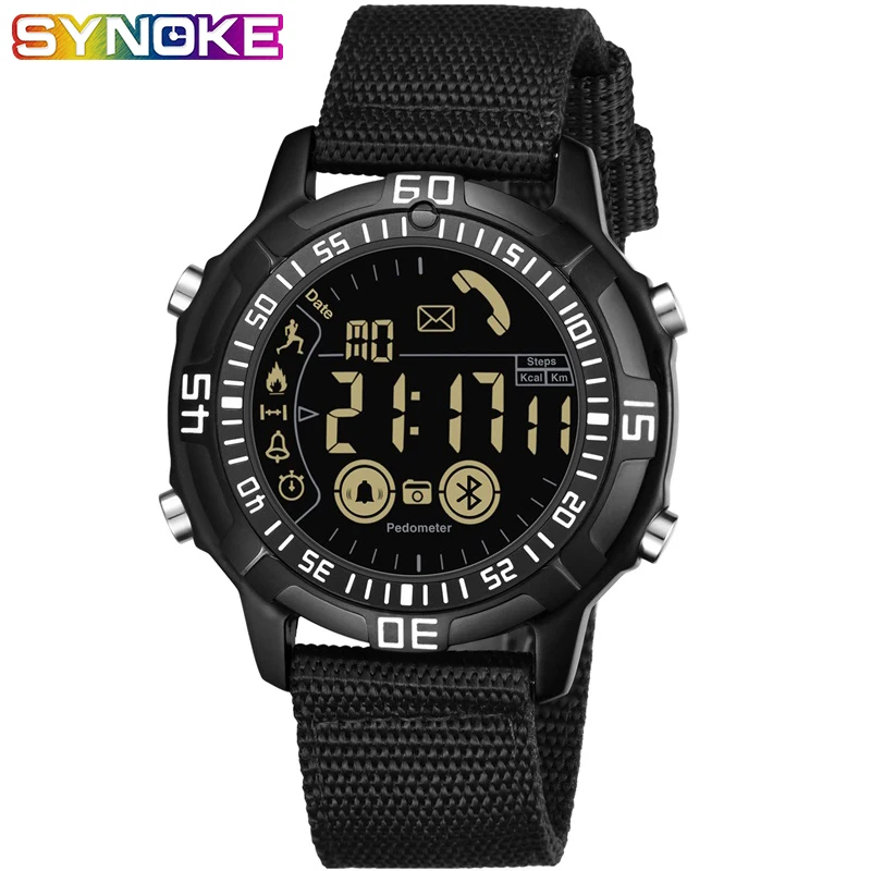 

New Smart Watch Men's Information Reminder Leisure Step Counter Remote Control Digital Watch for IOS and Android Sports Watches