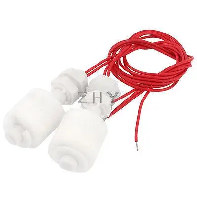 

2 x ZP4510 White Plastic Liquid Water Level Sensor Float Floating Switch