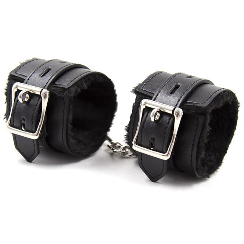 PU Leather Sex Handcuffs with Eye Mask Sex Toys for Couples Adult Games Slave Bondage Restraints