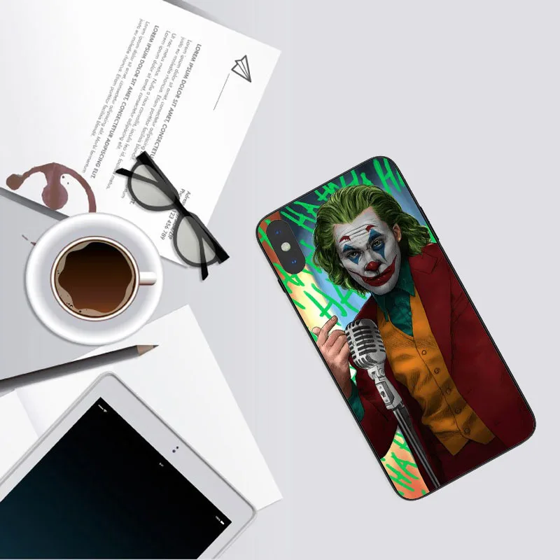Joker Joaquin Черный силиконовый чехол для телефона, чехол для iPhone XS 11 11PRO MAX 5 5S 6 6splus 7 8 Plus XR MAX - Цвет: TPU