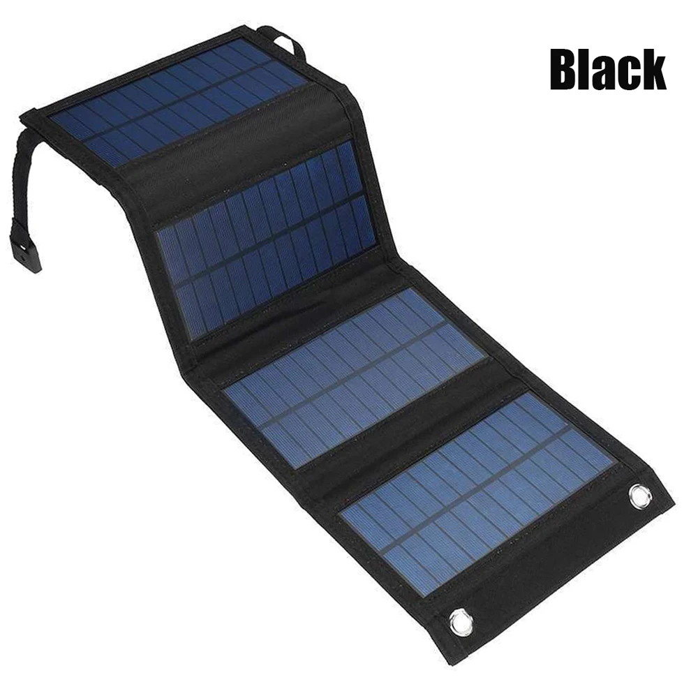 70w Pliable Usb Panneau Solaire Portable Pliant Étanche Panneau Solaire  Chargeur Extérieur Mobile Puissance Batterie Chargeur